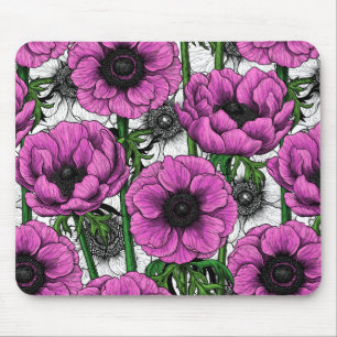 Rosa Anemone Mousepad