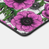 Rosa Anemone Schreibtischunterlage (Ecke)