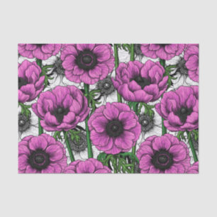 Rosa Anemone Seidenpapier