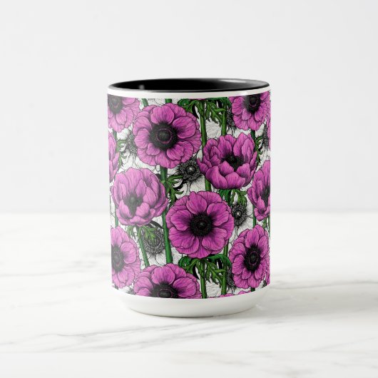 Rosa Anemone Tasse (Zentrum)