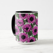 Rosa Anemone Tasse (Vorderseite Links)