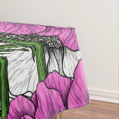 Rosa Anemone Tischdecke (Beispiel)