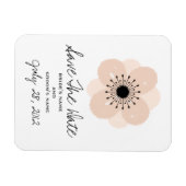 Rosa Anemone Wedding Save the Date Magnet (Horizontal)