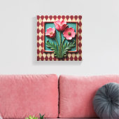 Rosa Anemonen von Argyle Leinwanddruck (Insitu (Wohnzimmer))