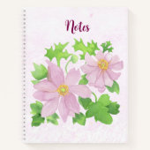 Rosa Anenom Notizblock (Vorderseite)