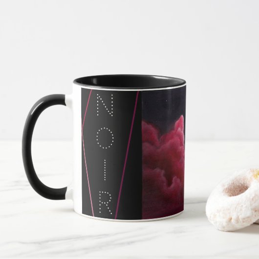 Rosa Angelegenheits-Kaffee-Tasse Tasse (Mit Donut)