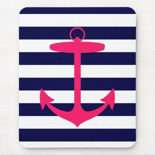 Rosa Anker-Silhouette Mousepad (Vorne)