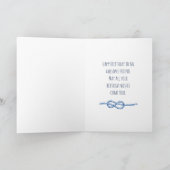 Rosa Anker zum Geburtstag mit Rosa und Muscheln Karte (Innenseite)