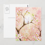 Rosa Ansicht Blossom Postkarte (Vorne/Hinten)