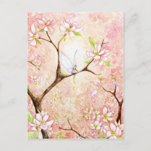 Rosa Ansicht Blossom Postkarte