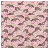 Rosa Anteater süße Tier Stoff (Muster)