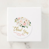 Rosa Anthurium und goldene Blüten Geschenkanhänger (Beispiel)