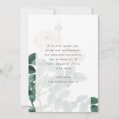 Rosa Antike Rose Foto Universität Grad Ankündigung (Rückseite)