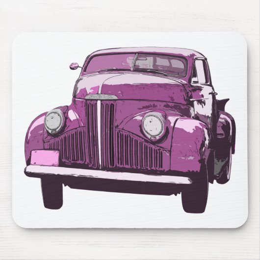 Rosa antiker LKW Mousepad (Vorne)