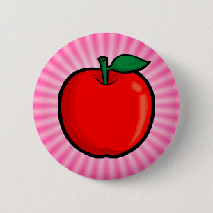 Rosa Apfel Button