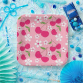 Rosa Apfel Pappteller (Party)