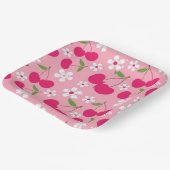 Rosa Apfel Pappteller (Gewinkelt)