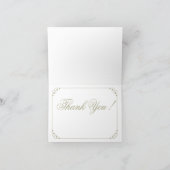 Rosa Apfelblüten im Wasser Dankeskarte (Innenseite)