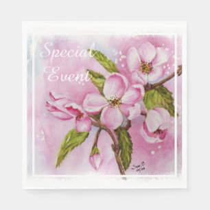 Rosa Apfelblüten Serviette
