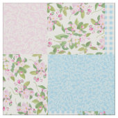 Rosa Apple-Blüte mit Blumen und Stoff (Nahaufnahme)