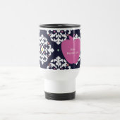 Rosa Apple u. Ikat Lehrer Reisebecher (Mittel)