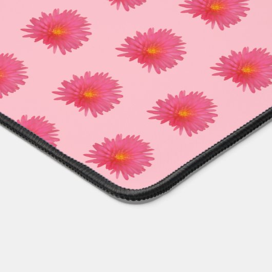 Rosa Aptenia-Blume Nahtloses Muster auf Schreibtis Schreibtischunterlage (Ecke)