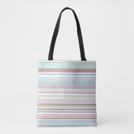 Rosa, Aqua, Minze, Frühlingsregen und Malvenstreif Tasche