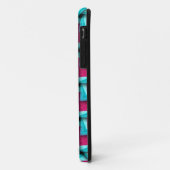 Rosa Aqua Puffy Muster iPhone 5 Hülle (Hinten/Links)