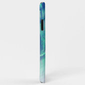 Rosa Aqua Türkis Blauer Abalone Muschel Muster Case-Mate iPhone Hülle (Hinten/Rechts)