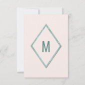 Rosa Aquamarin Blue Imitats Glitzer Sequel Save th The Date (Rückseite)