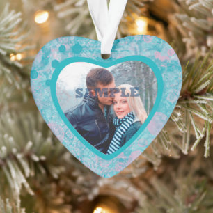 Rosa Aquamarine Abstrakte Kunst Valentine Fotovorl Ornament