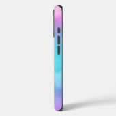 Rosa Aquamarine Lila Farbe Case-Mate iPhone Hülle (Rückseite / Links)