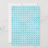 Rosa Aquamarine Meerjungfrau und Hai Einladung zum (Rückseite)