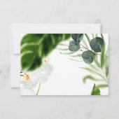 Rosa, aquamarine und orchide tropische Blüte R.S.V RSVP Karte (Rückseite)