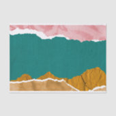 Rosa Aquamarines Abstraktes Dekoupage Tissue Paper Seidenpapier (Vorderseite)