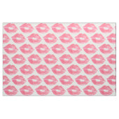 Rosa Aquarell-Blick-Lippenmuster Stoff (Fat Quarter (45,7 x 55,9 cm))
