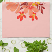 Rosa Aquarell-Blume Geschirrtuch (Gefaltet)