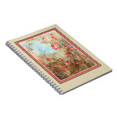Rosa Aquarell-Blume Notizblock (Rechte Seite)
