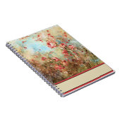 Rosa Aquarell-Blume Notizblock (Rechte Seite)