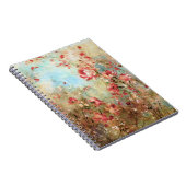 Rosa Aquarell-Blume Notizblock (Rechte Seite)