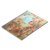 Rosa Aquarell-Blume Notizblock (Linke Seite)
