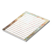 Rosa Aquarell-Blume Notizblock (Rotiert)