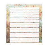 Rosa Aquarell-Blume Notizblock (Vorderseite)