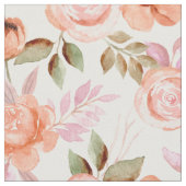 Rosa Aquarell-Blume Stoff (Nahaufnahme)