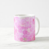 Rosa Aquarell Blume Tasse durch ORDesign. (VorderseiteRechts)