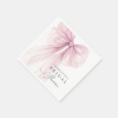 Rosa Aquarell-Bogen-Junggesellinnenabschied Serviette (Ecke)
