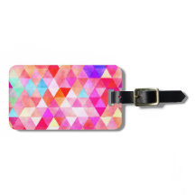 Rosa Aquarell-Dreieck-Mehrfarbenmuster