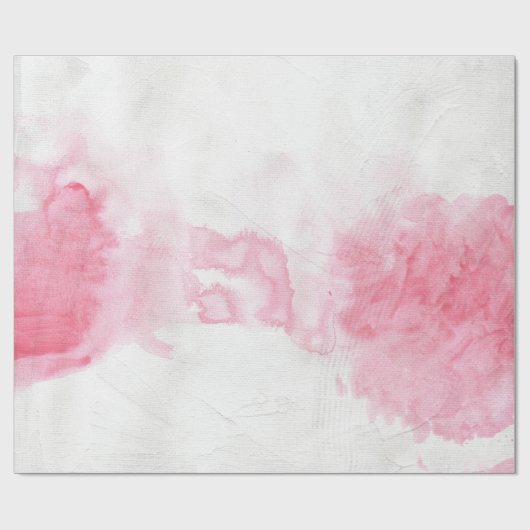 Rosa Aquarell-Geschenk-Verpackung Geschenkpapier (Flach)