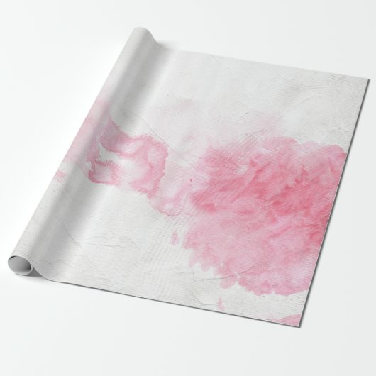 Rosa Aquarell-Geschenk-Verpackung Geschenkpapier (Ungerollt)