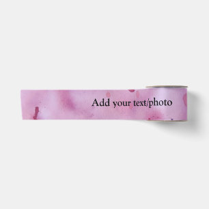 Rosa aquarell handgemalte abstrakte Text hinzufüge Satinband